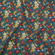 Liberty Fabrics Tana Lawn® - Florence May Dark Blue - Blue, Red and Yellow Wildflower Field