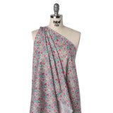 Liberty Fabrics Tana Lawn® - Florence May Pink - Green, Pink and Yellow Wildflower Field