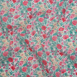 Liberty Fabrics Tana Lawn® - Florence May Pink - Green, Pink and Yellow Wildflower Field