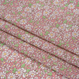 Liberty Fabrics Tana Lawn® - Alice W Pink - Baby Pink, Green and White Daisy Flowers