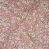 Liberty Fabrics Tana Lawn® - Alice W Pink - Baby Pink, Green and White Daisy Flowers