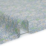 Liberty Fabrics Tana Lawn® - Alice W Blue - Baby Blue, Green and White Daisy Flowers