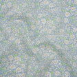 Liberty Fabrics Tana Lawn® - Alice W Blue - Baby Blue, Green and White Daisy Flowers