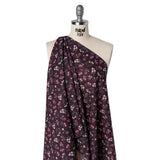 Liberty Fabrics Tana Lawn® - Annie Purple - Royal Purple, Pink and Green Scattered Wildflowers