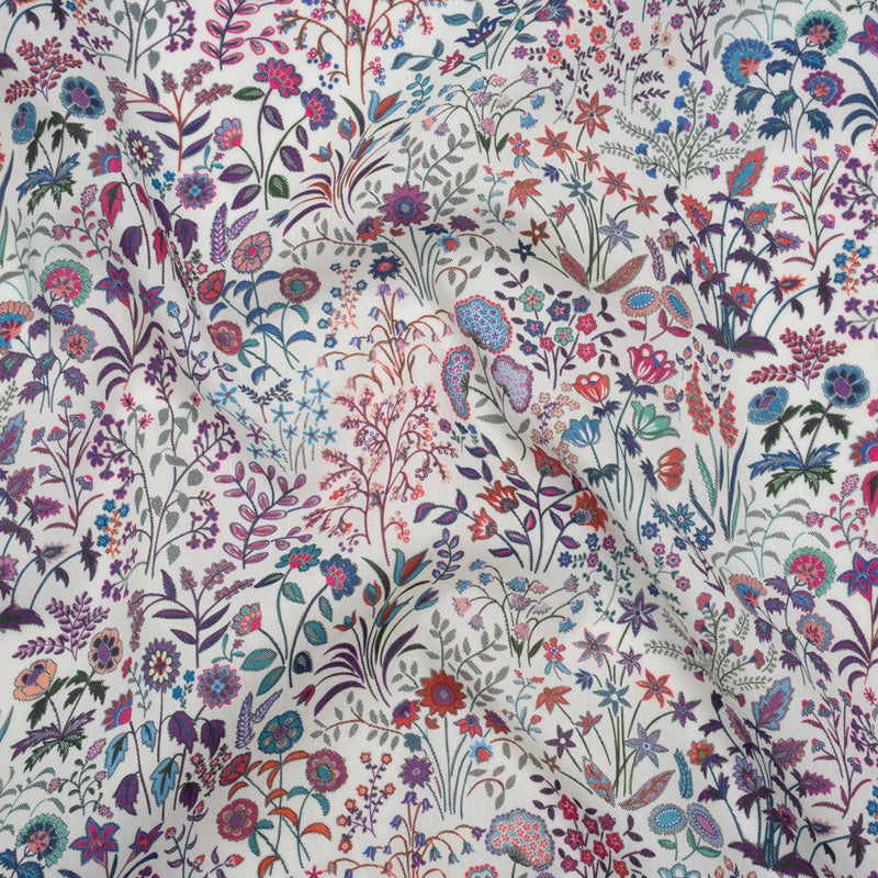 Liberty Fabrics Tana Lawn® - Shepherdly Song Purple - Purple, Blue and Pink Wildflowers