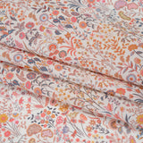 Liberty Fabrics Tana Lawn® - Shepherdly Song Pink - Pink, Peachy Orange and Blue-Gray Wildflowers