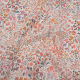 Liberty Fabrics Tana Lawn® - Shepherdly Song Pink - Pink, Peachy Orange and Blue-Gray Wildflowers