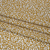 Liberty Fabrics Tana Lawn® - Feather Meadow Yellow - Yellow Ochre and White Flowers and Leaves
