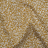 Liberty Fabrics Tana Lawn® - Feather Meadow Yellow - Yellow Ochre and White Flowers and Leaves
