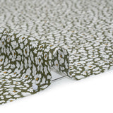 Liberty Fabrics Tana Lawn® - Feather Meadow Green - Olive Green and White Flowers and Leaves
