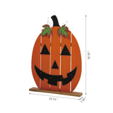 Glitzhome 2.48-ft Lighted Jack-o-lantern Sign Halloween Decoration
