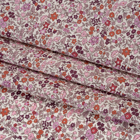 Liberty Fabrics Tana Lawn® - Ava Pink - Pink, Red and Burgundy Florals