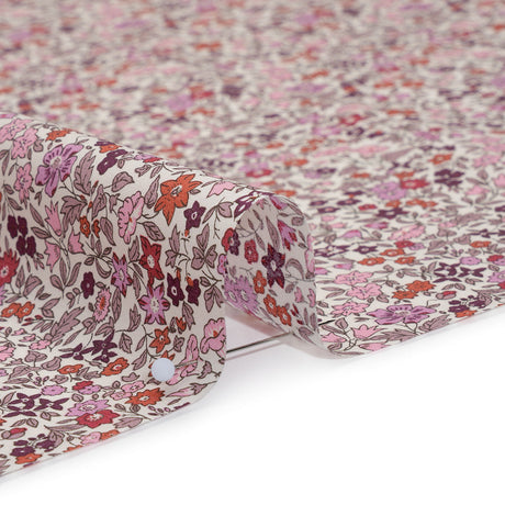 Liberty Fabrics Tana Lawn® - Ava Pink - Pink, Red and Burgundy Florals