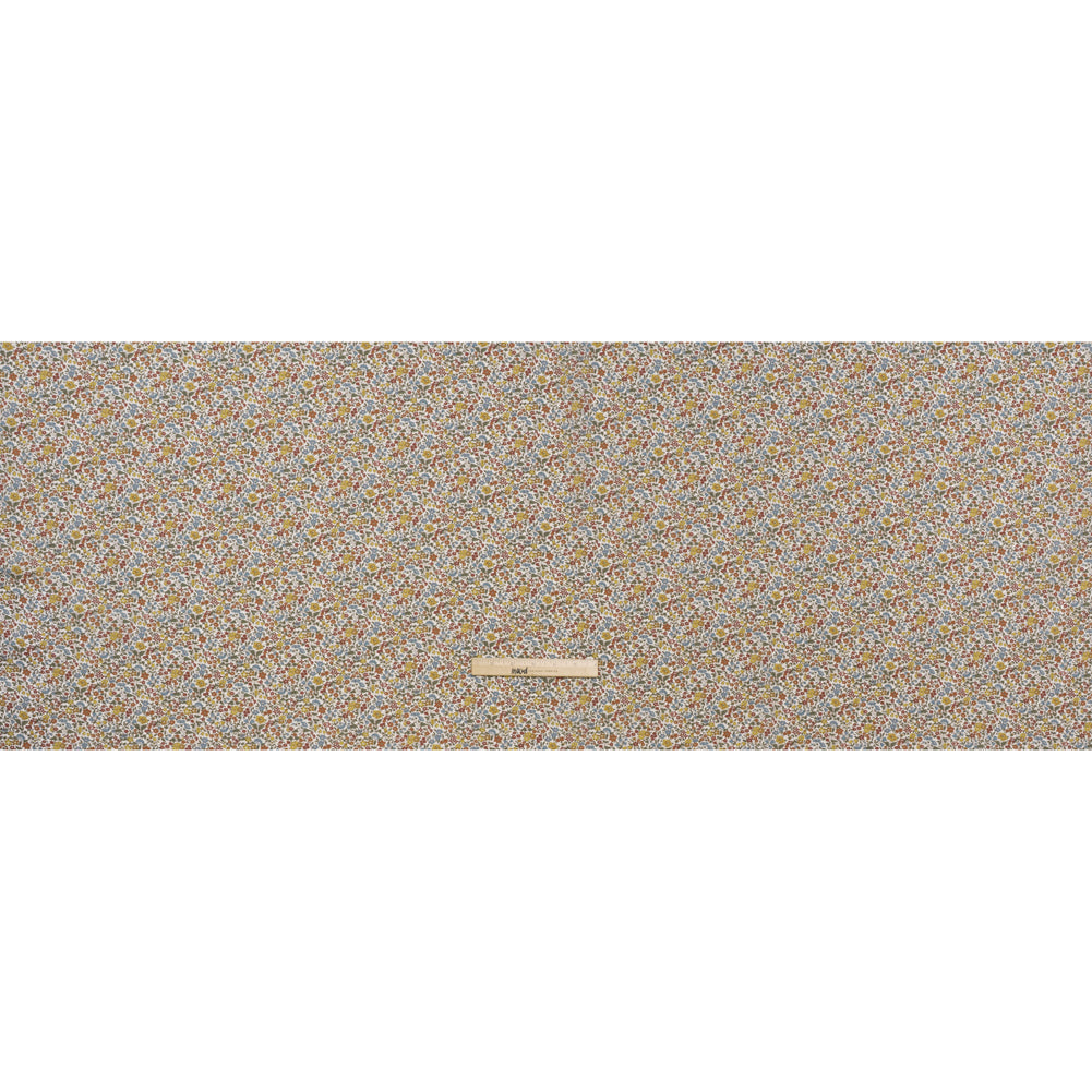 Liberty Fabrics Tana Lawn® - Ava Multi Neutral - Red, Light Blue and Yellow Florals