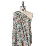 Liberty Fabrics Tana Lawn® - Dreams of Summer Green - Pink, Green and Blue Watercolor Floral
