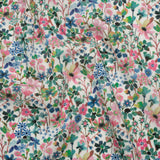 Liberty Fabrics Tana Lawn® - Dreams of Summer Green - Pink, Green and Blue Watercolor Floral