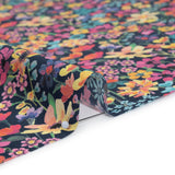 Liberty Fabrics Tana Lawn® - Dreams of Summer Dark Blue - Navy, Pink and Yellow Watercolor Floral