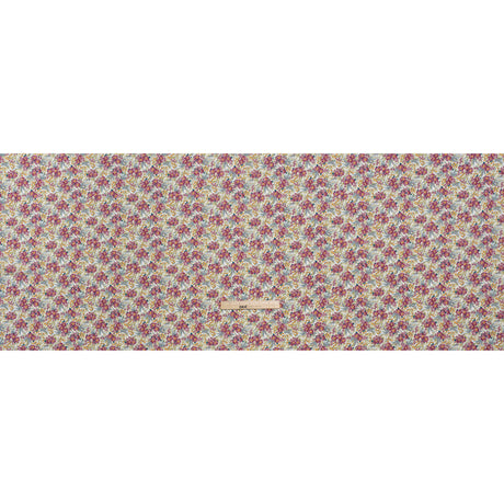 Liberty Fabrics Tana Lawn® - Swirling Petals Purple - Berry Pink, Blue and Yellow Floral