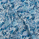 Liberty Fabrics Tana Lawn® - Elysian Day Blue - Sky, Cobalt and White Rosy Blooms