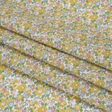 Liberty Fabrics Tana Lawn® - Betsy Ann Yellow - Light Yellow, Pink and Green Floral