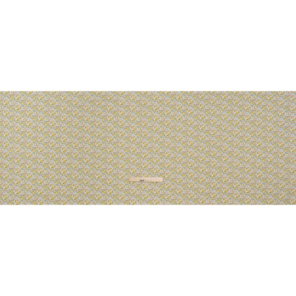 Liberty Fabrics Tana Lawn® - Betsy Ann Yellow - Light Yellow, Pink and Green Floral
