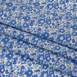 Liberty Fabrics Tana Lawn® - Betsy Ann Blue - Blue, Teal and Orange Floral