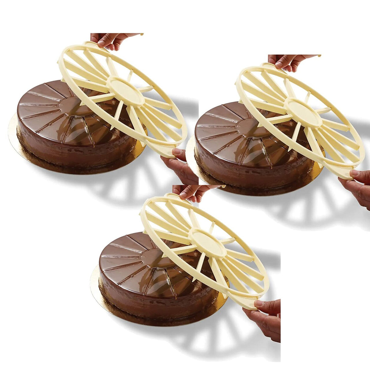 Reversible Pie Marker 12 to 18 Cut 10 ¾″ Polypropylene Tool