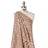 Liberty Fabrics Tana Lawn® - Michelle Multi Bright - Coral Red, Purple and Light Blue Floral