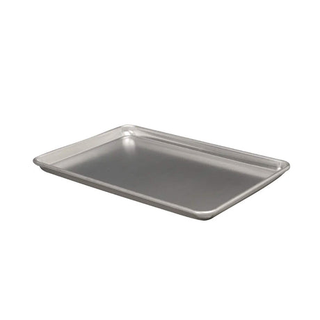 18" x 13" x 1" Half Size Sheet Pan 18 Gauge Aluminum Reinforced Closed Bead Rim