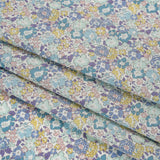 Liberty Fabrics Tana Lawn® - Michelle Turquoise Blue - Turquoise, Light Purple and Sunny Yellow Floral
