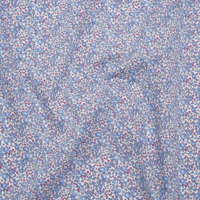 Liberty Fabrics Tana Lawn® - Michelle Eloise Purple - Light Purple, Baby Blue and Pink Little Floral Vines