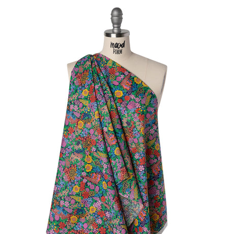 Liberty Fabrics Tana Lawn® - Ciara Multi Bright - Pink, Red and Green Flower Garden