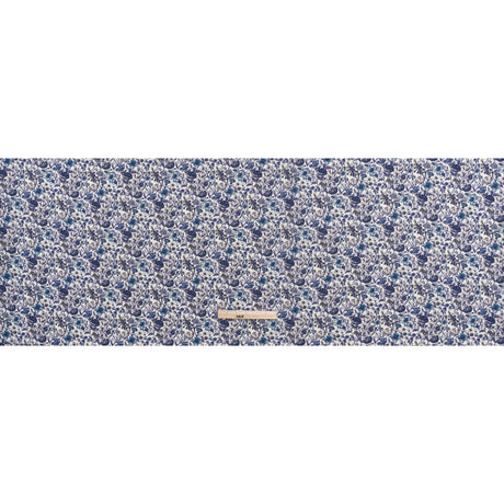 Liberty Fabrics Tana Lawn® - Rachel Blue - Indigo, Sky Blue and Lavender Flowers and Foliage