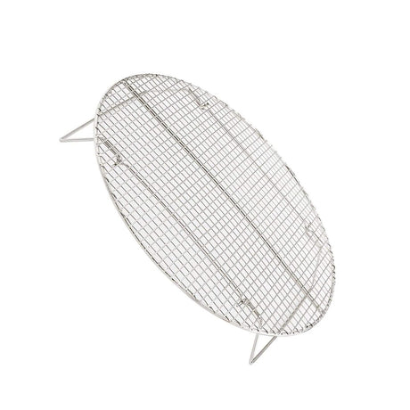 Nickel Plated Round Steamer Rack 17.75 Inch Diameter