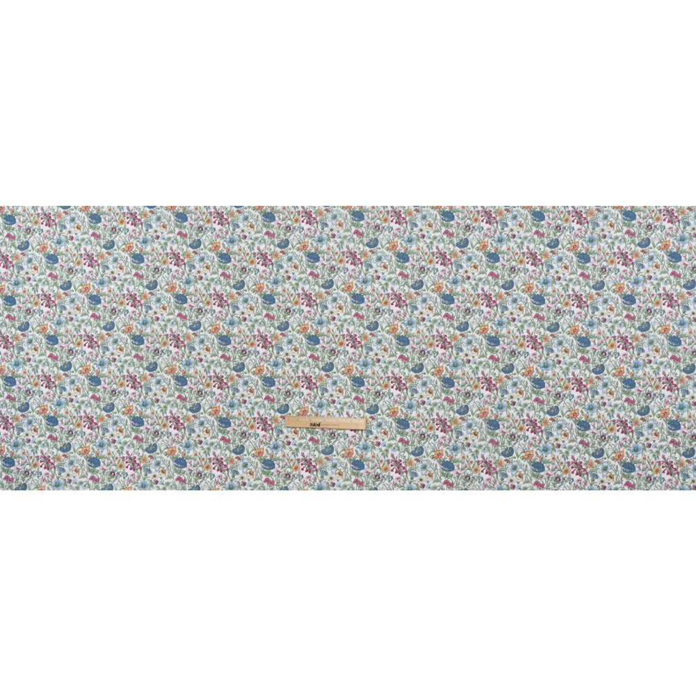 Liberty Fabrics Tana Lawn® - Rachel Multi Pastel - LIght Blue, Pink and Green Flowers and Foliage