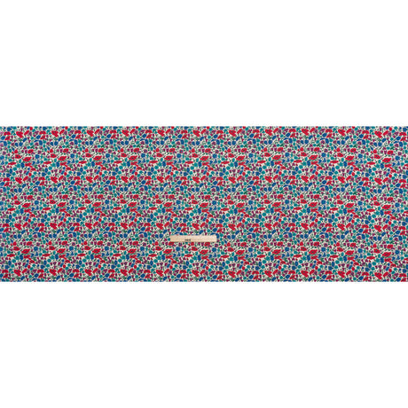 Liberty Fabrics Tana Lawn® - Poppy & Daisy Blue Turquoise - Red, Fuchsia and Bright Blue Fine Lined Illustrated Florals