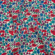 Liberty Fabrics Tana Lawn® - Poppy & Daisy Blue Turquoise - Red, Fuchsia and Bright Blue Fine Lined Illustrated Florals