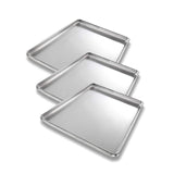 18" x 13" x 1" Half Size Bun Pan 18 Gauge Aluminum StayFlat Concave Bottom