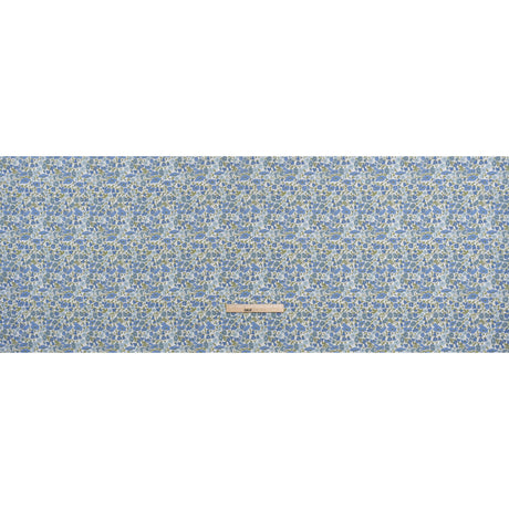 Liberty Fabrics Tana Lawn® - Poppy & Daisy Blue - Sky Blue, Country Blue and Sage Green Fine Lined Illustrated Florals