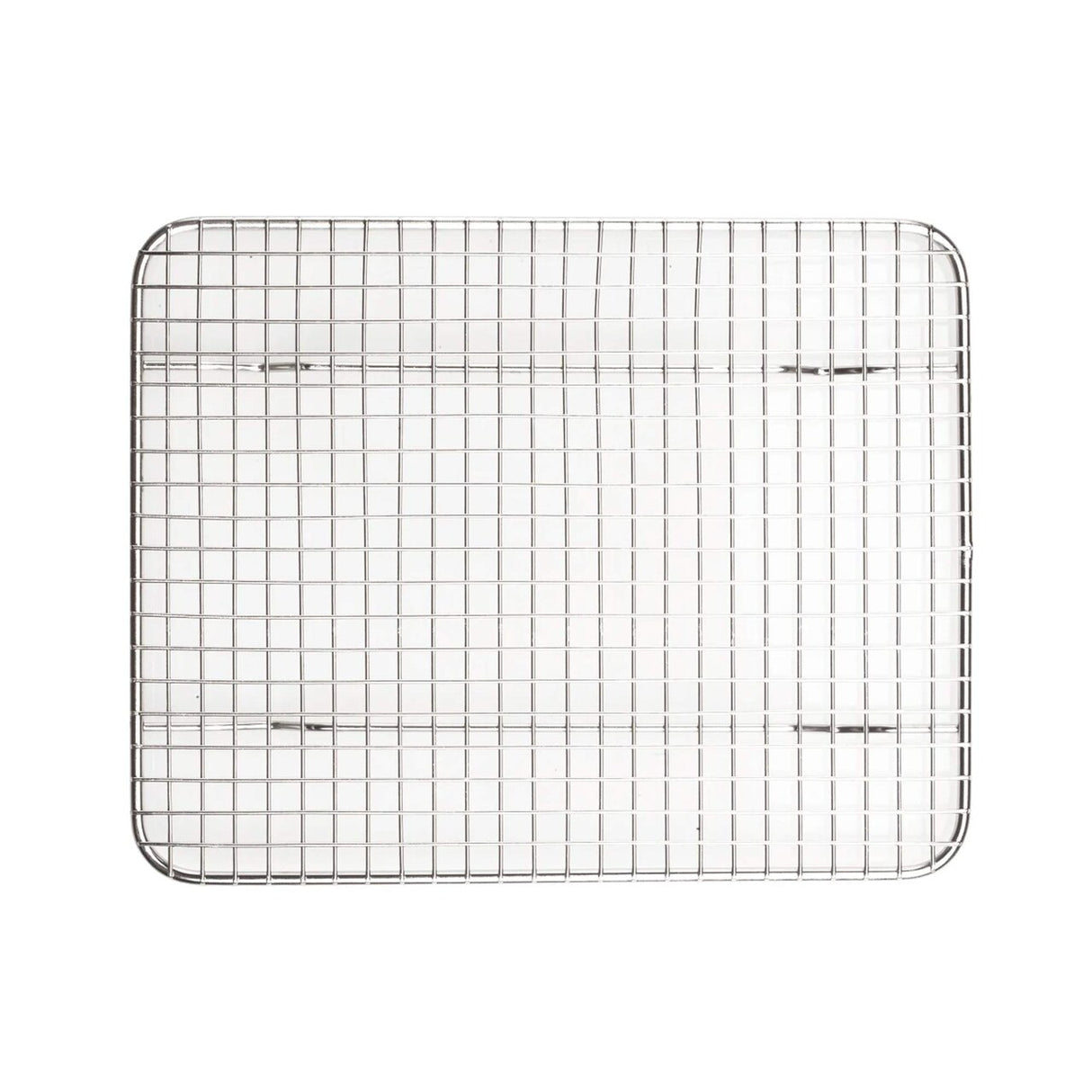 Small Stainless Rectangular Wire Pan Grate with Feet 8 x 10 Inches