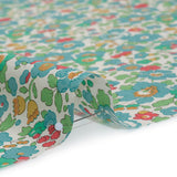 Liberty Fabrics Tana Lawn® - Betsy Blue Turquoise - Turquoise, Pink and Green Floral
