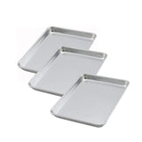 13" x 9.5" Quarter-Size Sheet Pan 16 Gauge 3003 Aluminum Open Bead Design