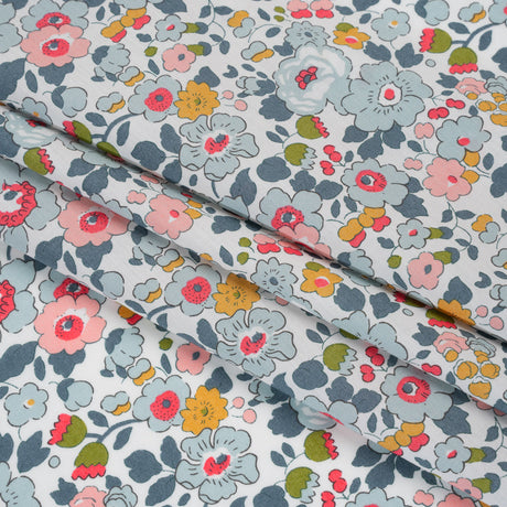 Liberty Fabrics Tana Lawn® - Betsy Multi Pastel - Light Blue, Pink and Muted Blue Floral