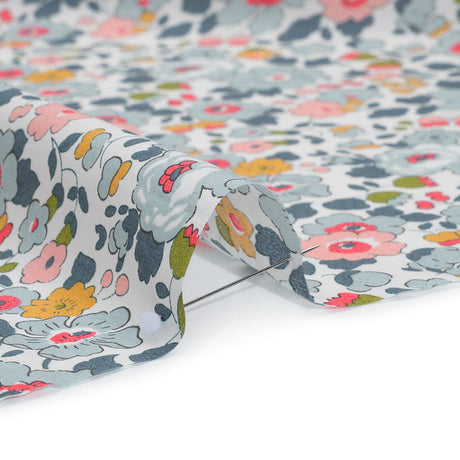 Liberty Fabrics Tana Lawn® - Betsy Multi Pastel - Light Blue, Pink and Muted Blue Floral