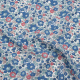 Liberty Fabrics Tana Lawn® - Betsy Blue - Country Blue, Pink and Baby Blue Floral