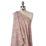 Liberty Fabrics Tana Lawn® - Betsy Light Pink - Pink, Baby Blue and Greenish Beige Floral