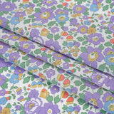 Liberty Fabrics Tana Lawn® - Betsy Purple - Lavender, Baby Blue and Emerald Green Floral