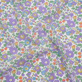 Liberty Fabrics Tana Lawn® - Betsy Purple - Lavender, Baby Blue and Emerald Green Floral