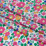 Liberty Fabrics Tana Lawn® - Betsy Pink - Bright Pink, Blue and Kelly Green Floral