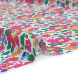 Liberty Fabrics Tana Lawn® - Betsy Pink - Bright Pink, Blue and Kelly Green Floral